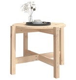VidaXL Salontafel Ø 62,5x45 cm massief grenenhout