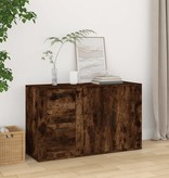 VidaXL Dressoir 100x33x59,5 cm bewerkt hout gerookt eikenkleurig