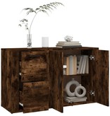 VidaXL Dressoir 100x33x59,5 cm bewerkt hout gerookt eikenkleurig