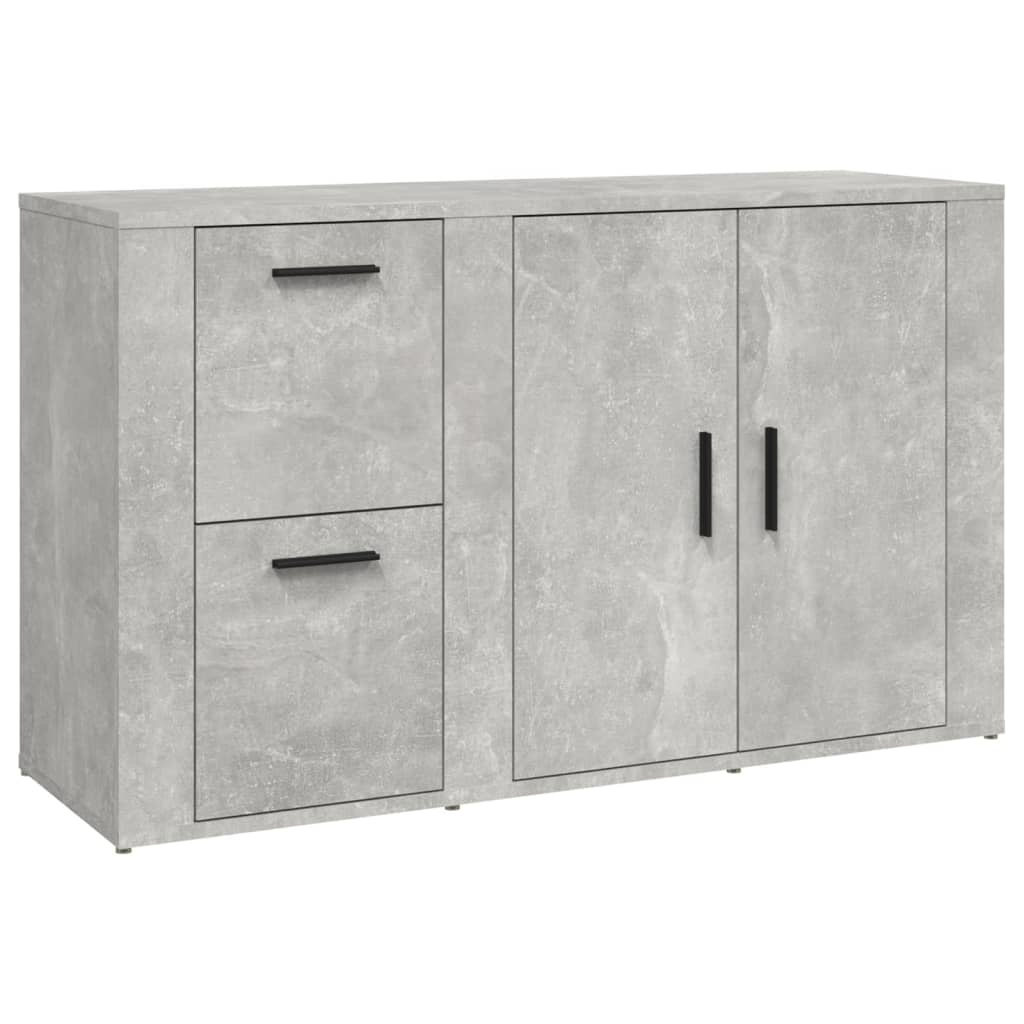 VidaXL Dressoir 100x33x59,5 cm bewerkt hout betongrijs