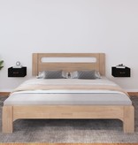 VidaXL Nachtkastjes 2 st wandgemonteerd 40x29,5x22 cm zwart