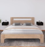 VidaXL Nachtkastjes 2 st wandgemonteerd 40x29,5x22 cm zwart