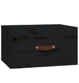 VidaXL Nachtkastjes 2 st wandgemonteerd 40x29,5x22 cm zwart