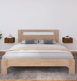 VidaXL Nachtkastjes 2 st wandgemonteerd 40x29,5x22 cm honingbruin