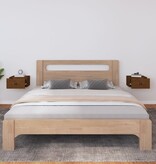 VidaXL Nachtkastjes 2 st wandgemonteerd 40x29,5x22 cm honingbruin
