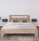 VidaXL Nachtkastjes 2 st wandgemonteerd 40x29,5x22 cm grijs