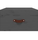 VidaXL Nachtkastje wandgemonteerd 40x29,5x22 cm grijs