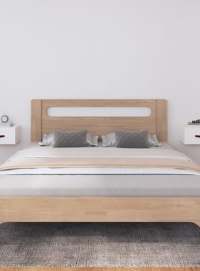 VidaXL Nachtkastjes 2 st wandgemonteerd 40x29,5x22 cm wit