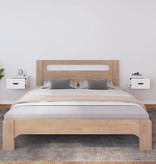 VidaXL Nachtkastjes 2 st wandgemonteerd 40x29,5x22 cm wit