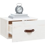 VidaXL Nachtkastjes 2 st wandgemonteerd 40x29,5x22 cm wit
