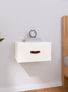 VidaXL Nachtkastje wandgemonteerd 40x29,5x22 cm wit