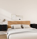 VidaXL Nachtkastjes 2 st wandgemonteerd 50x36x40 cm zwart