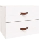 VidaXL Nachtkastje wandgemonteerd 50x36x40 cm wit