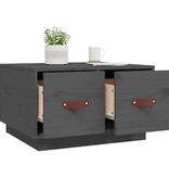 VidaXL Salontafel 60x53x35 cm massief grenenhout grijs