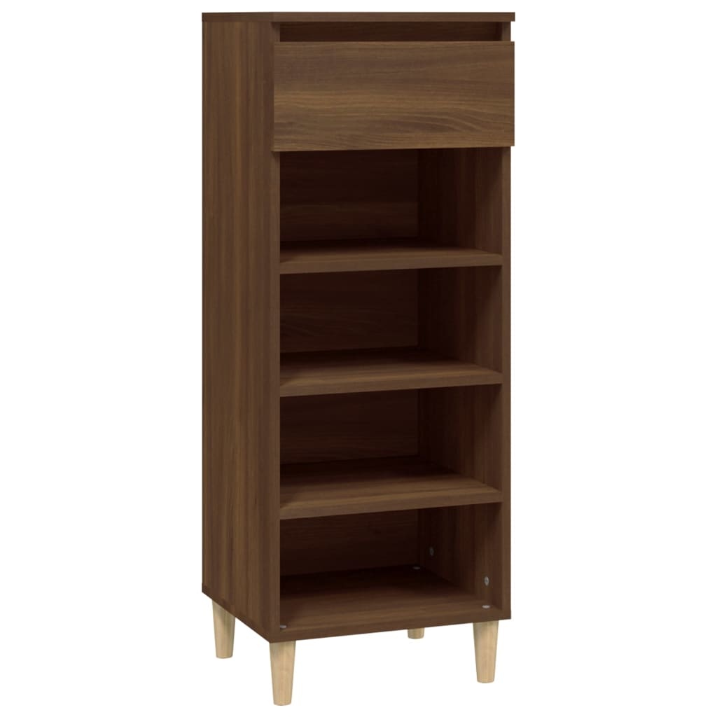 VidaXL Schoenenkast 40x36x105 cm bewerkt hout bruineikenkleurig