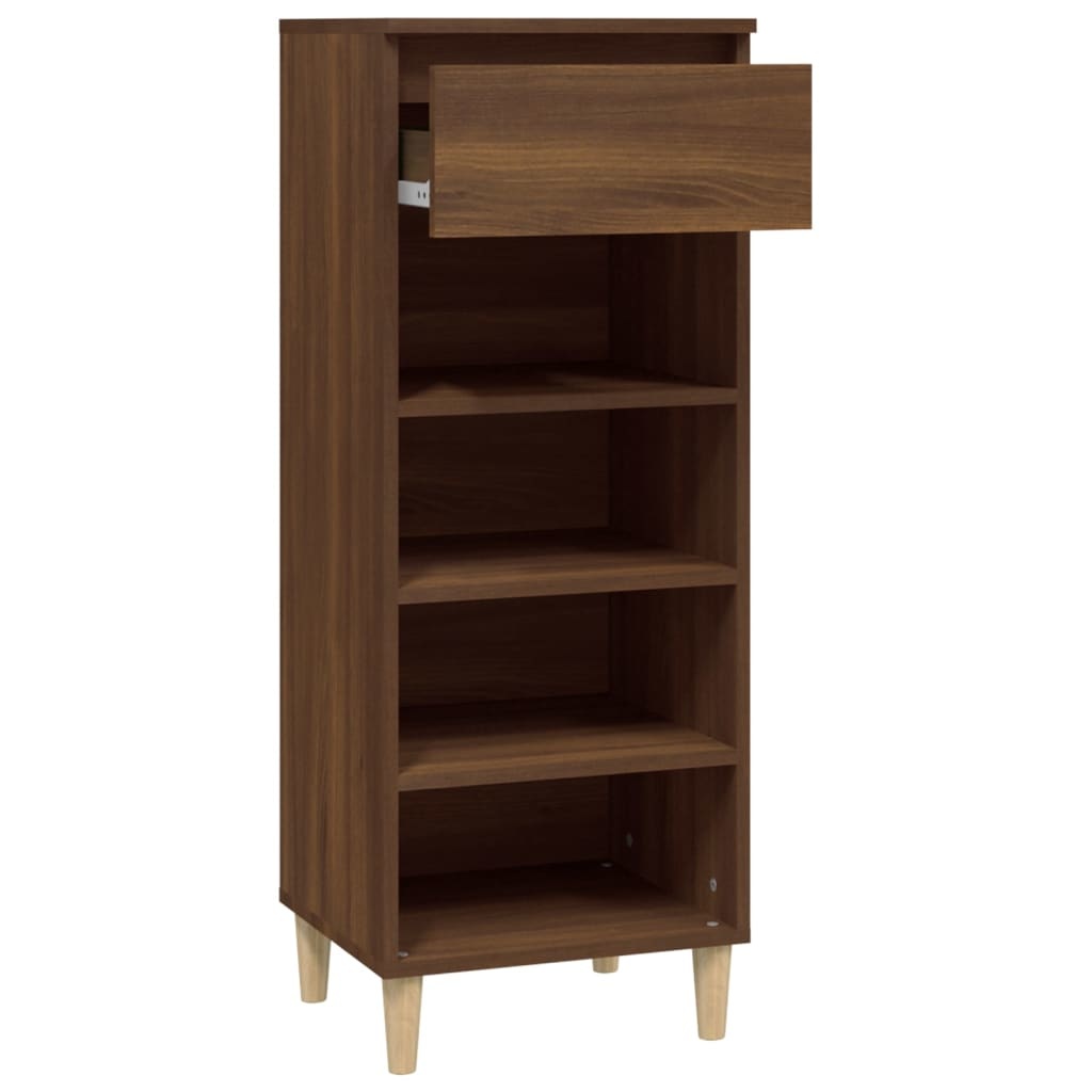 VidaXL Schoenenkast 40x36x105 cm bewerkt hout bruineikenkleurig