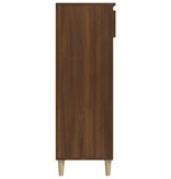 VidaXL Schoenenkast 40x36x105 cm bewerkt hout bruineikenkleurig