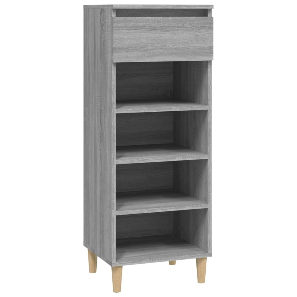 VidaXL Schoenenkast 40x36x105 cm bewerkt hout grijs sonoma
