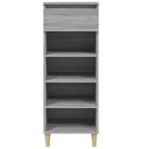 VidaXL Schoenenkast 40x36x105 cm bewerkt hout grijs sonoma