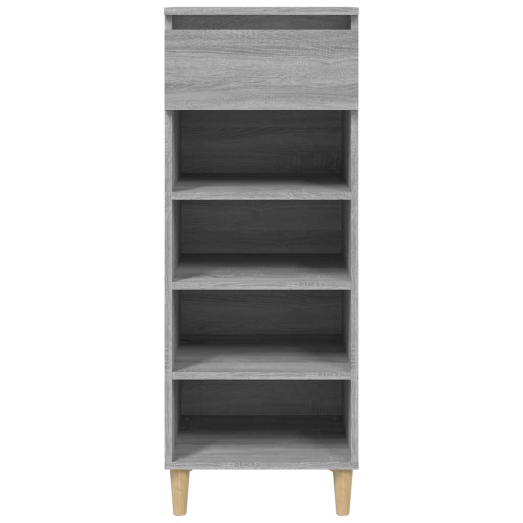 VidaXL Schoenenkast 40x36x105 cm bewerkt hout grijs sonoma