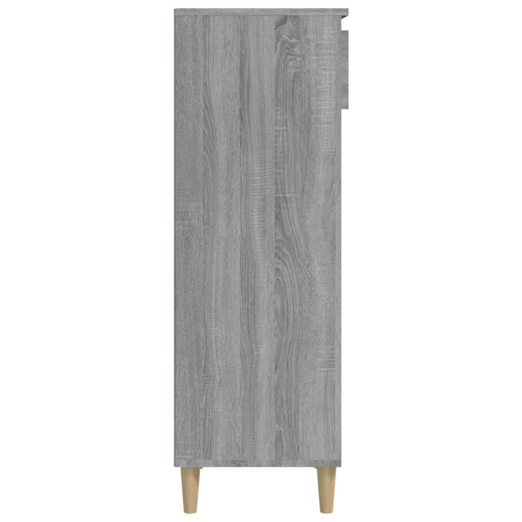 VidaXL Schoenenkast 40x36x105 cm bewerkt hout grijs sonoma