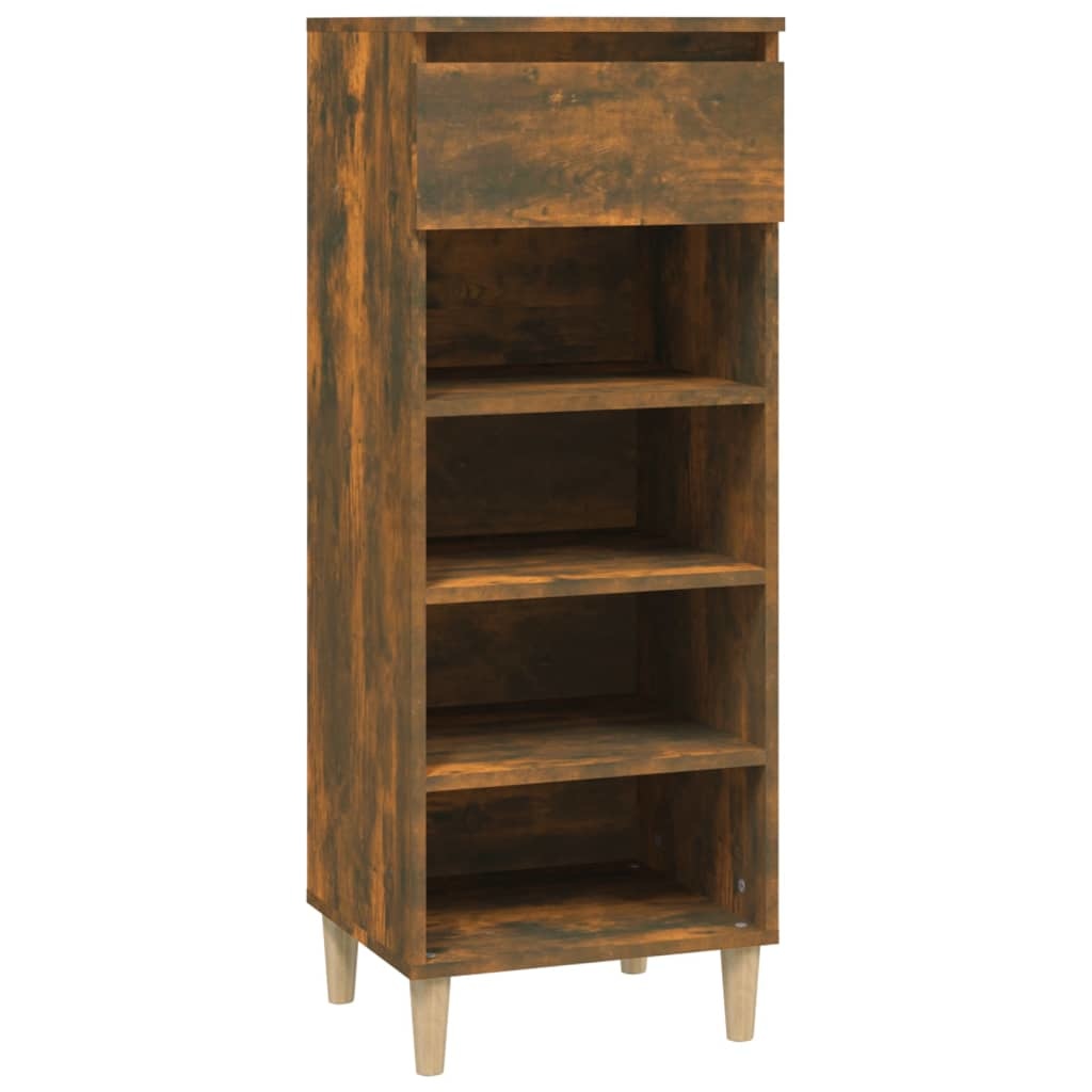 VidaXL Schoenenkast 40x36x105 cm bewerkt hout gerookt eikenkleurig