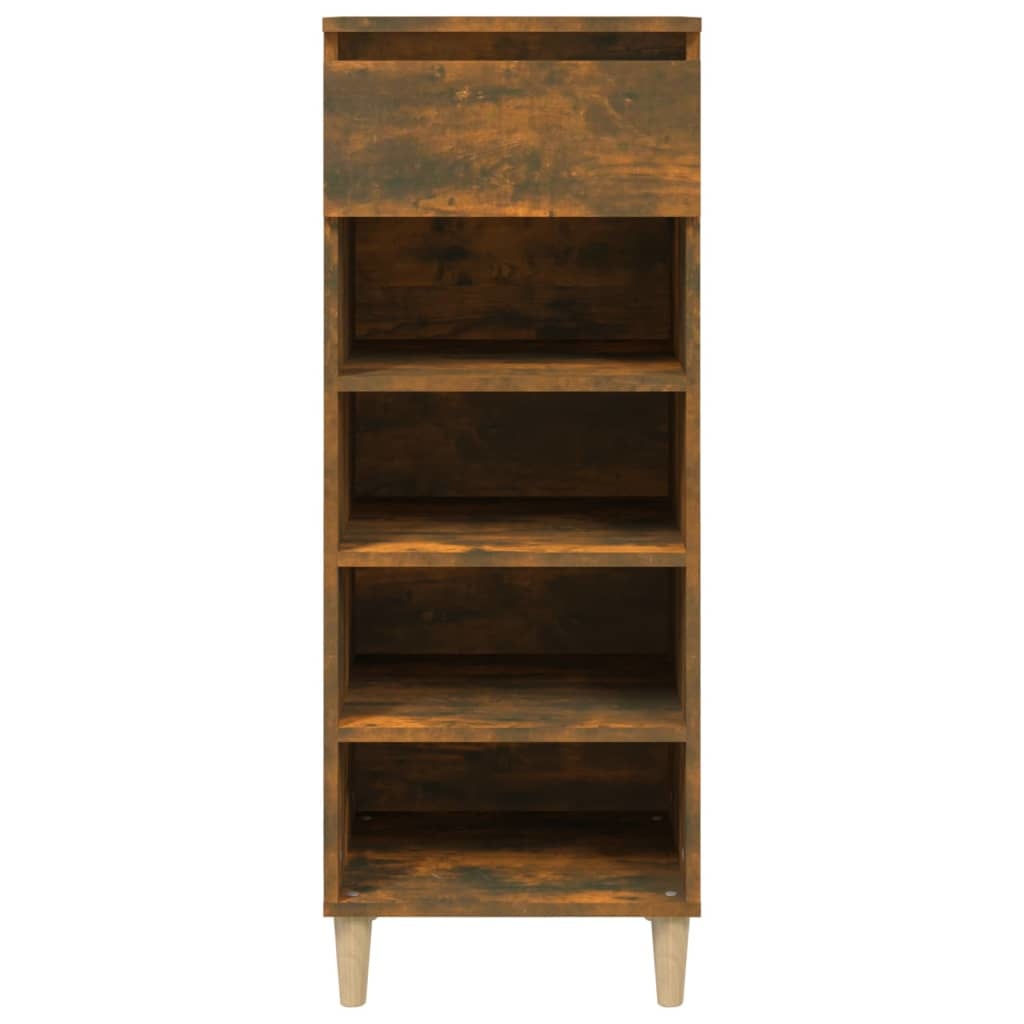 VidaXL Schoenenkast 40x36x105 cm bewerkt hout gerookt eikenkleurig