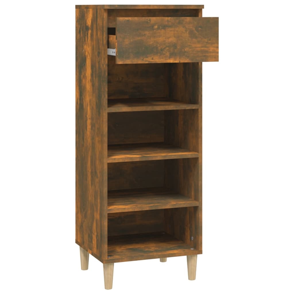 VidaXL Schoenenkast 40x36x105 cm bewerkt hout gerookt eikenkleurig