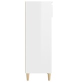 VidaXL Schoenenkast 40x36x105 cm bewerkt hout hoogglans wit