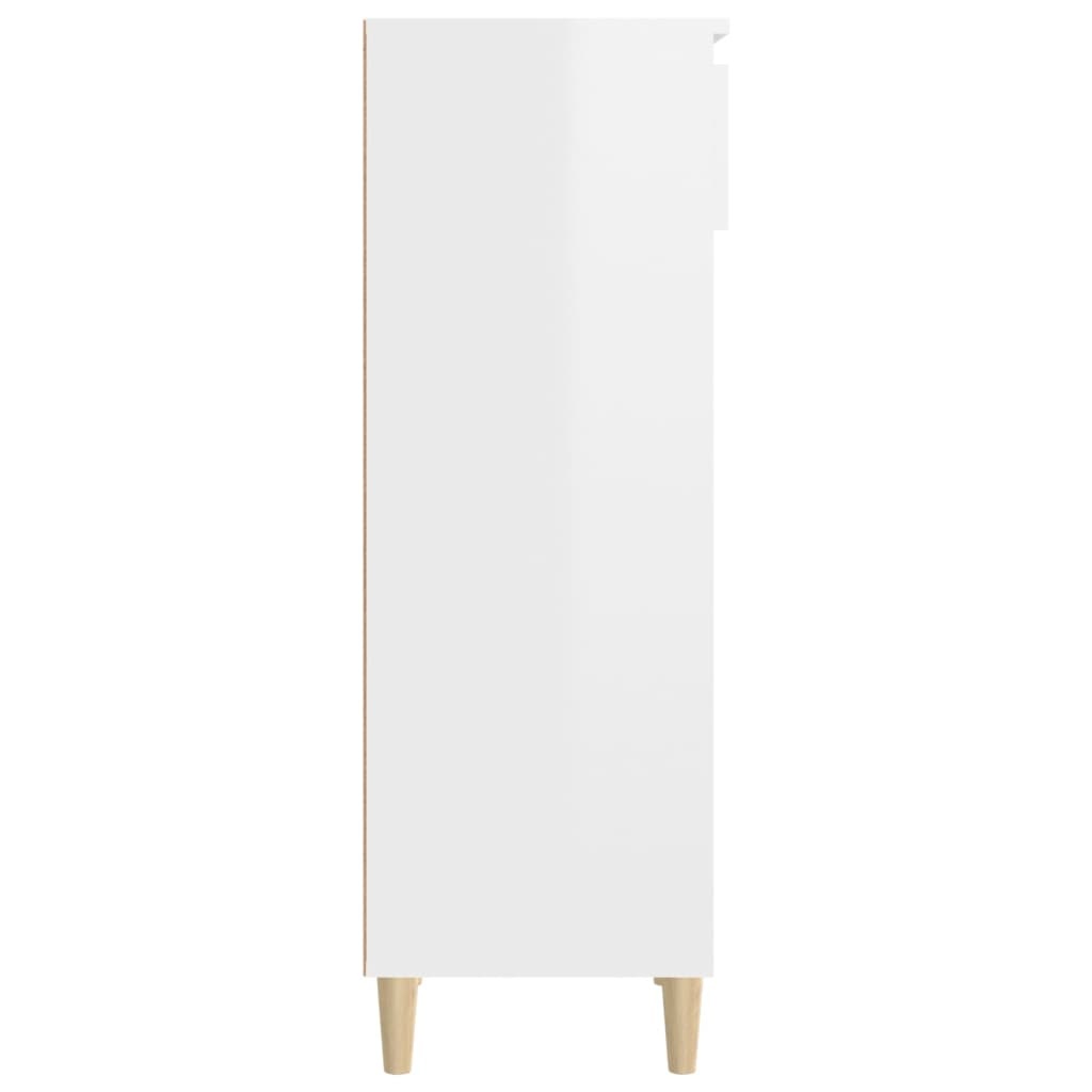 VidaXL Schoenenkast 40x36x105 cm bewerkt hout hoogglans wit