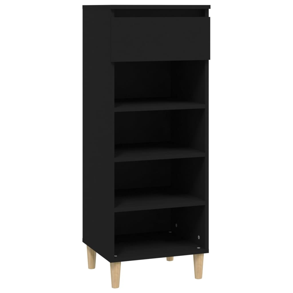 VidaXL Schoenenkast 40x36x105 cm bewerkt hout zwart