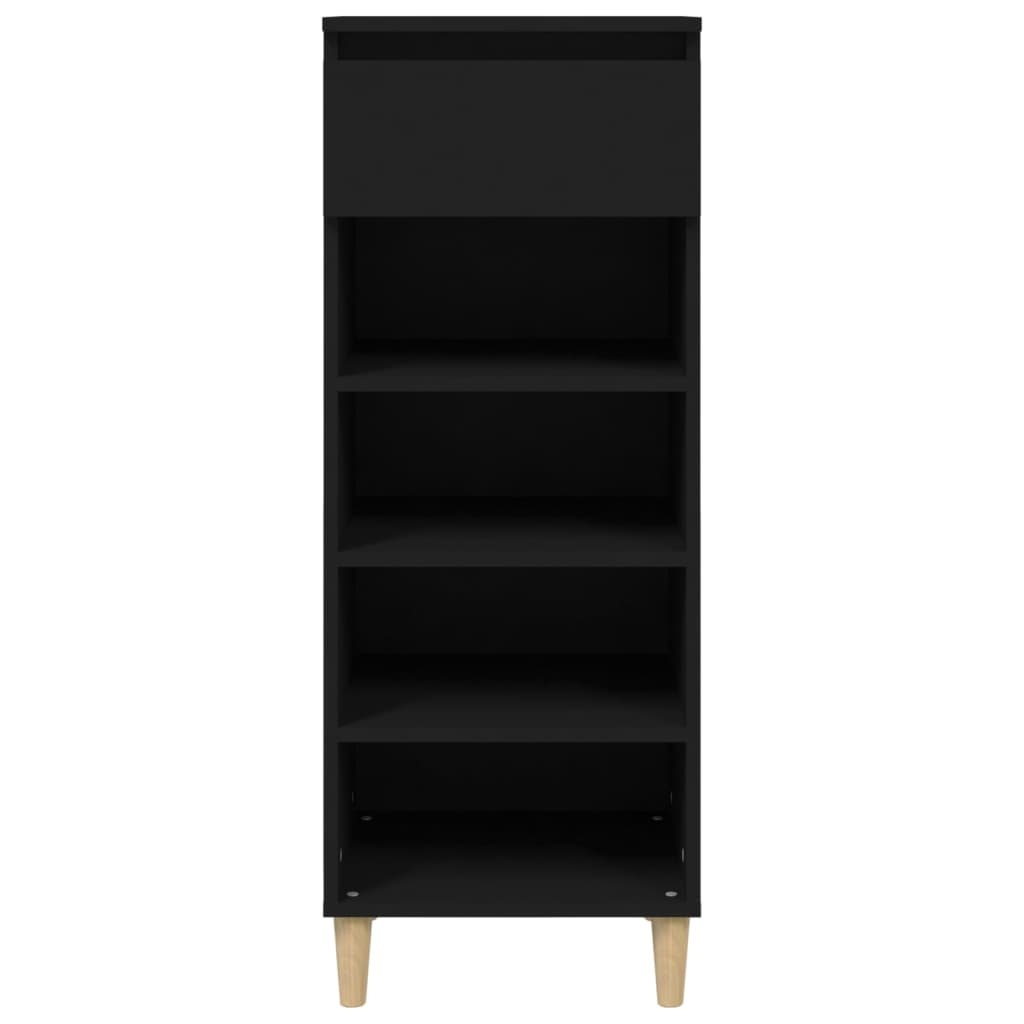VidaXL Schoenenkast 40x36x105 cm bewerkt hout zwart