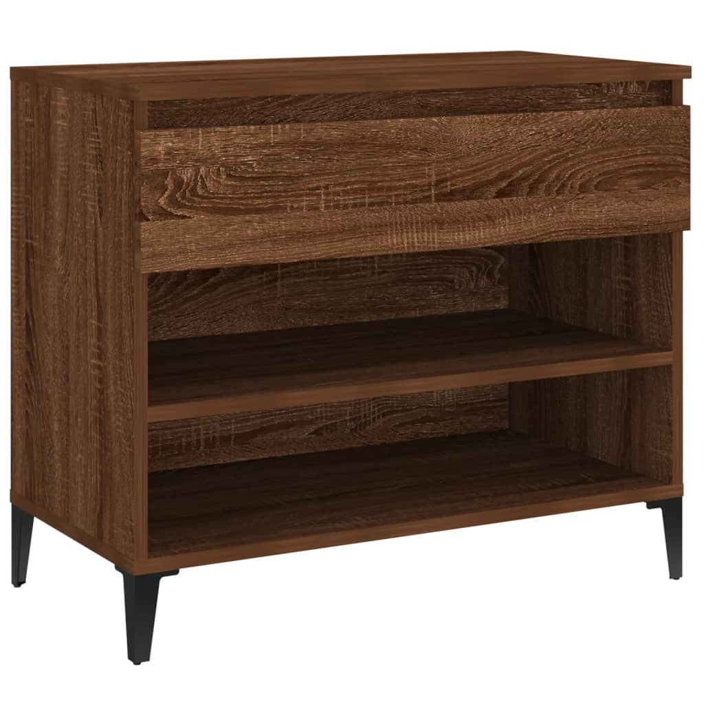 VidaXL Schoenenkast 70x36x60 cm bewerkt hout bruineikenkleurig