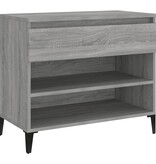 VidaXL Schoenenkast 70x36x60 cm bewerkt hout sonoma grijs