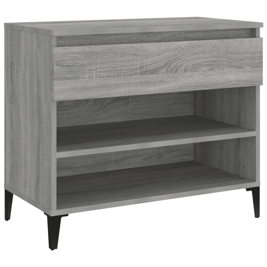 VidaXL Schoenenkast 70x36x60 cm bewerkt hout sonoma grijs