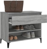 VidaXL Schoenenkast 70x36x60 cm bewerkt hout sonoma grijs