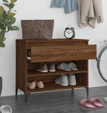 VidaXL Schoenenkast 70x36x60 cm bewerkt hout gerookt eikenkleurig