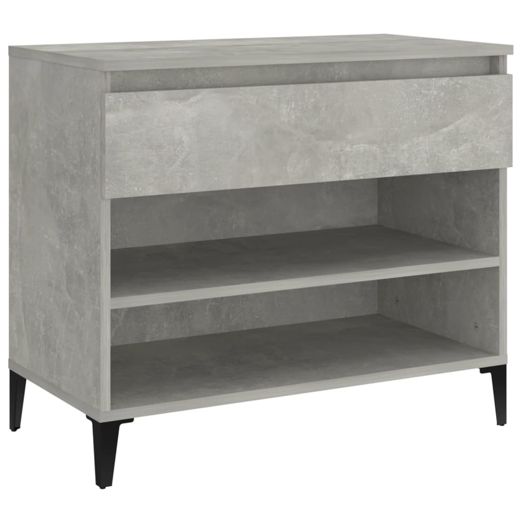 VidaXL Schoenenkast 70x36x60 cm bewerkt hout betongrijs