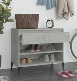 VidaXL Schoenenkast 70x36x60 cm bewerkt hout betongrijs