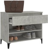 VidaXL Schoenenkast 70x36x60 cm bewerkt hout betongrijs