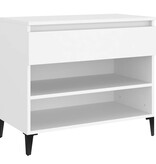 VidaXL Schoenenkast 70x36x60 cm bewerkt hout wit