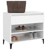 VidaXL Schoenenkast 70x36x60 cm bewerkt hout wit