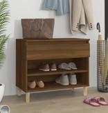 VidaXL Schoenenkast 70x36x60 cm bewerkt hout bruineikenkleurig