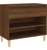 VidaXL Schoenenkast 70x36x60 cm bewerkt hout bruineikenkleurig