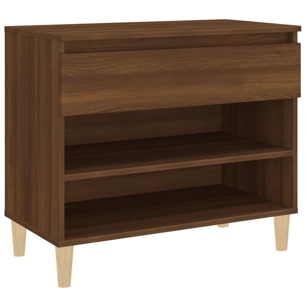 VidaXL Schoenenkast 70x36x60 cm bewerkt hout bruineikenkleurig