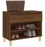 VidaXL Schoenenkast 70x36x60 cm bewerkt hout bruineikenkleurig