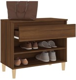 VidaXL Schoenenkast 70x36x60 cm bewerkt hout bruineikenkleurig