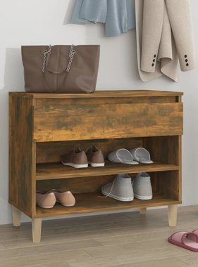 VidaXL Schoenenkast 70x36x60 cm bewerkt hout gerookt eikenkleurig