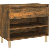 VidaXL Schoenenkast 70x36x60 cm bewerkt hout gerookt eikenkleurig
