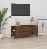 VidaXL Tv-meubel 102x44,5x50 cm bewerkt hout bruineikenkleurig